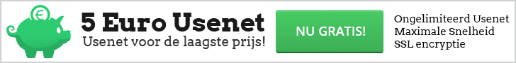 Leaderboard NL banner 5 Euro Usenet